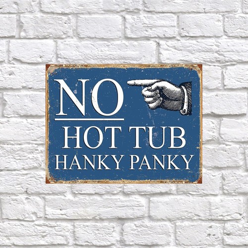 Hot tub hanky panky retro - no,