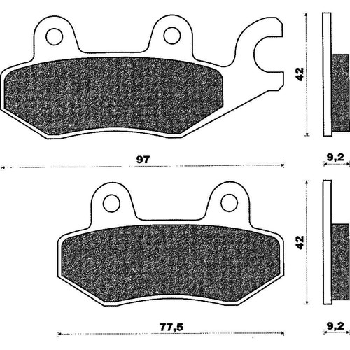Pair pads kymco - pads, 125