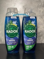2 x 675ml Radox Mineral Therapy Feel Awake 2 in 1 Shower Gel & Shampoo