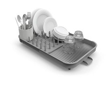 Joseph Joseph Duo Expanding Dish Drainer Rack Removable Cutlery Holder **CRACKED