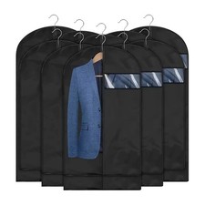 1pc Zip UpHanging Suit Dress Coat Garment Bag Clothe Cover DustProof Storage -UK