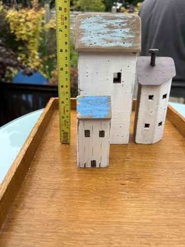 Rustic wooden house ornaments - rustic,