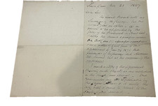Letter from South Cave Nov 21 1887 regarding river Humber Shore, drainage board