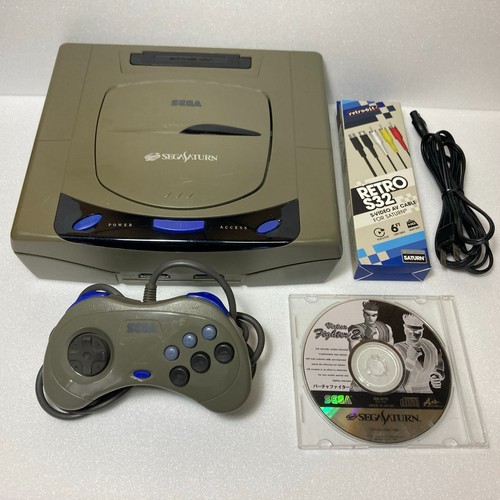 Sega saturn console - sega, gray