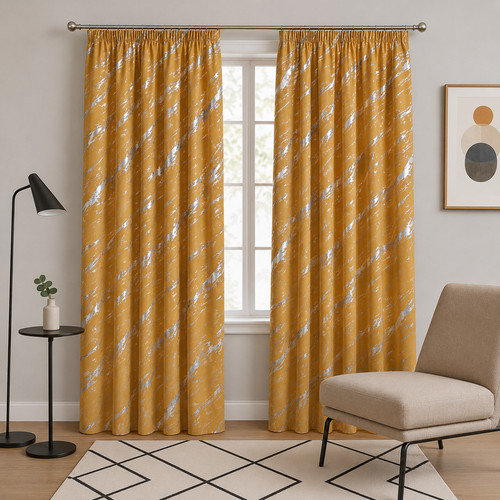 Blackout curtains tape top - curtains,