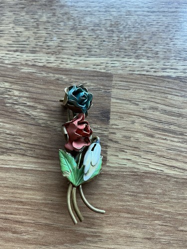 Vintage bouquet brooch - vintage,