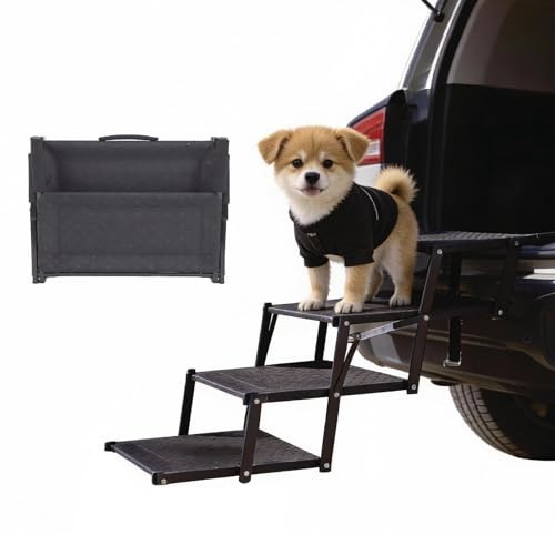 Dicprms foldable dog stairs - stairs, 4