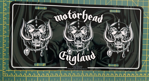 Motorhead england number plate - england,