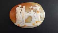 ANTIQUE VINTAGE LOOSE UNMOUNTED CARVED CAMEO SHELL 4 REPURPOSE BROOCH/PENDANT