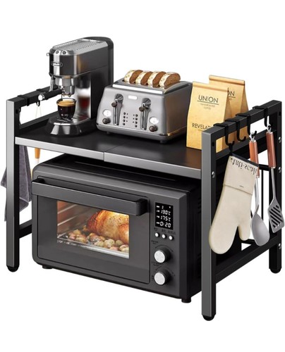 Expandable microwave oven - expandable, rack