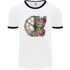 Butterfly Clock Mens Ringer