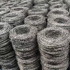 200m Galvanised Barbed Wire Livestock Paddock Field Garden Security Fencing uk