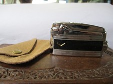 Vintage Ronson Varaflame Lighter & Leather Pouch - VGC