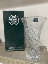 Thomas Webb Crystal Vase -