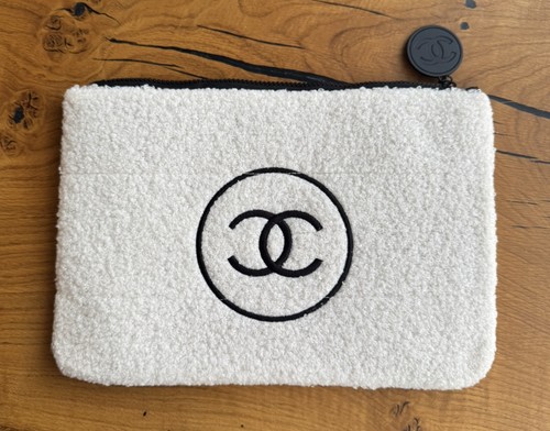 Chanel cream makeup bag - chanel,