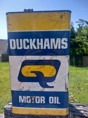 Vintage duckhams motor oil tin - vintage,