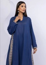 Women Embroidered Kurta Khaadi