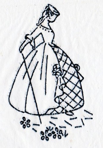 Vintage embroidery transfer - embroidery,