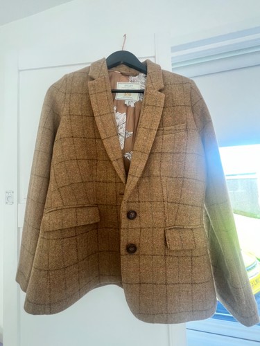 Joules ladies brown check wool - joules,