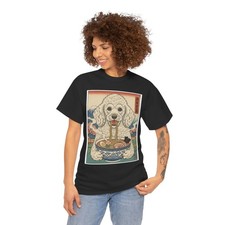 Standard Poodle Eating Ramen