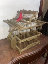 Antique Wood &wire Bird Cage