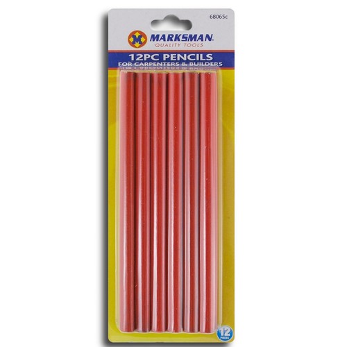 Marksman carpenter pencils - pencils, 12