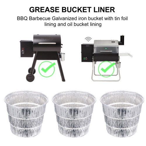 Pcs pit grease bucket liner - 12,