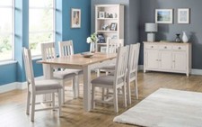Real Oak Veneers & Elephant Grey Base Occasional & Dining Collection "RICHIE"