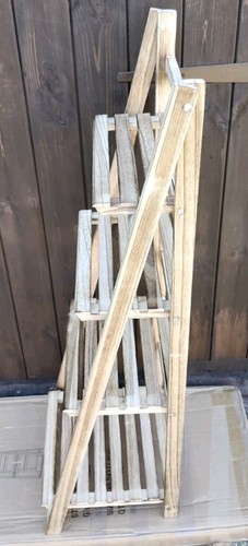 Tier wooden ladder shelf - 4,