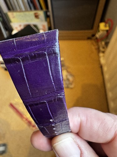 Genuine omega purple leather - purple,