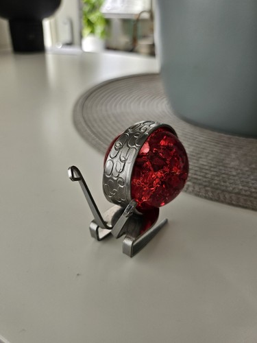 Handmade fork snail sculpture - snail,