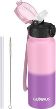 GOPPUS Water Bottle 1000ml – Leakproof, BPA-Free, Double Wall Insulated Flask