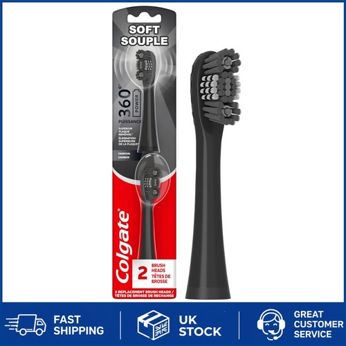 Pack charcoal brush heads - 2-pack,