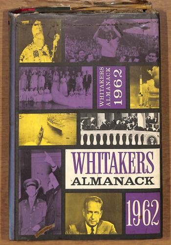 Whitaker almanack 1962 - whitaker's,