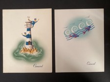 Cunard RMS Queen Mary - Menus 1953 & 1956