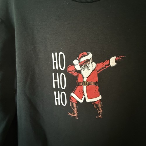 Denim flower ho - ho, santa