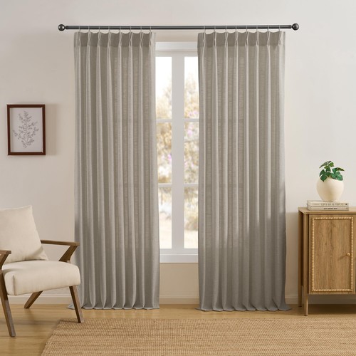 Flax linen taupe pinch - flax,