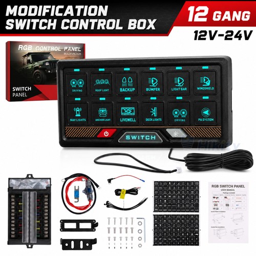 Gang car switch panel - gang, 12v