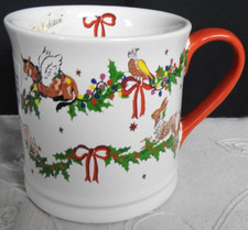 Cath Kidston CHRISTMAS  Animal Garland England  MUG  New