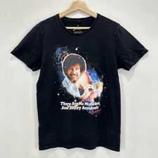 Bob Ross T Shirt Men Black S