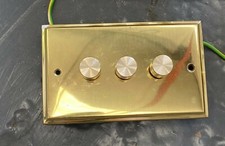 Brass Triple Dimmer