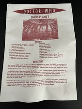 Dr Who Tardis Playset Instructions Booklet 9th/10th Doctor