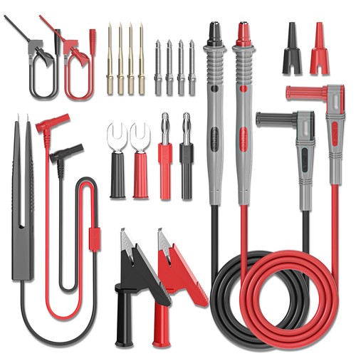 Multimeter test lead kit with - kit,