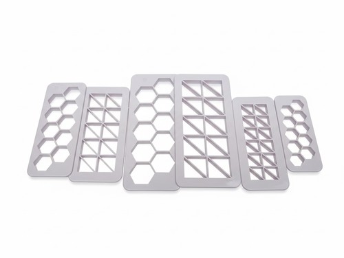6pcs geometric fondant - 6pcs,