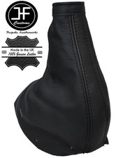 BLACK STITCHED REAL LEATHER