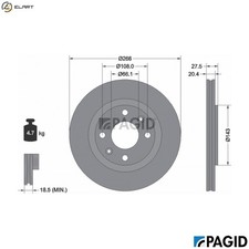 2x BRAKE DISC 52511NC FOR