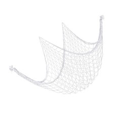 80x40" Fishing Net Decor White