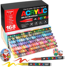 168 Colors Acrylic Markers