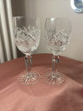 2 x Vintage Edinburgh Crystal