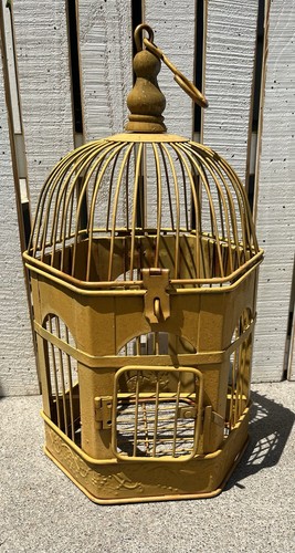 Vintage metal wire ornate bird - vintage,